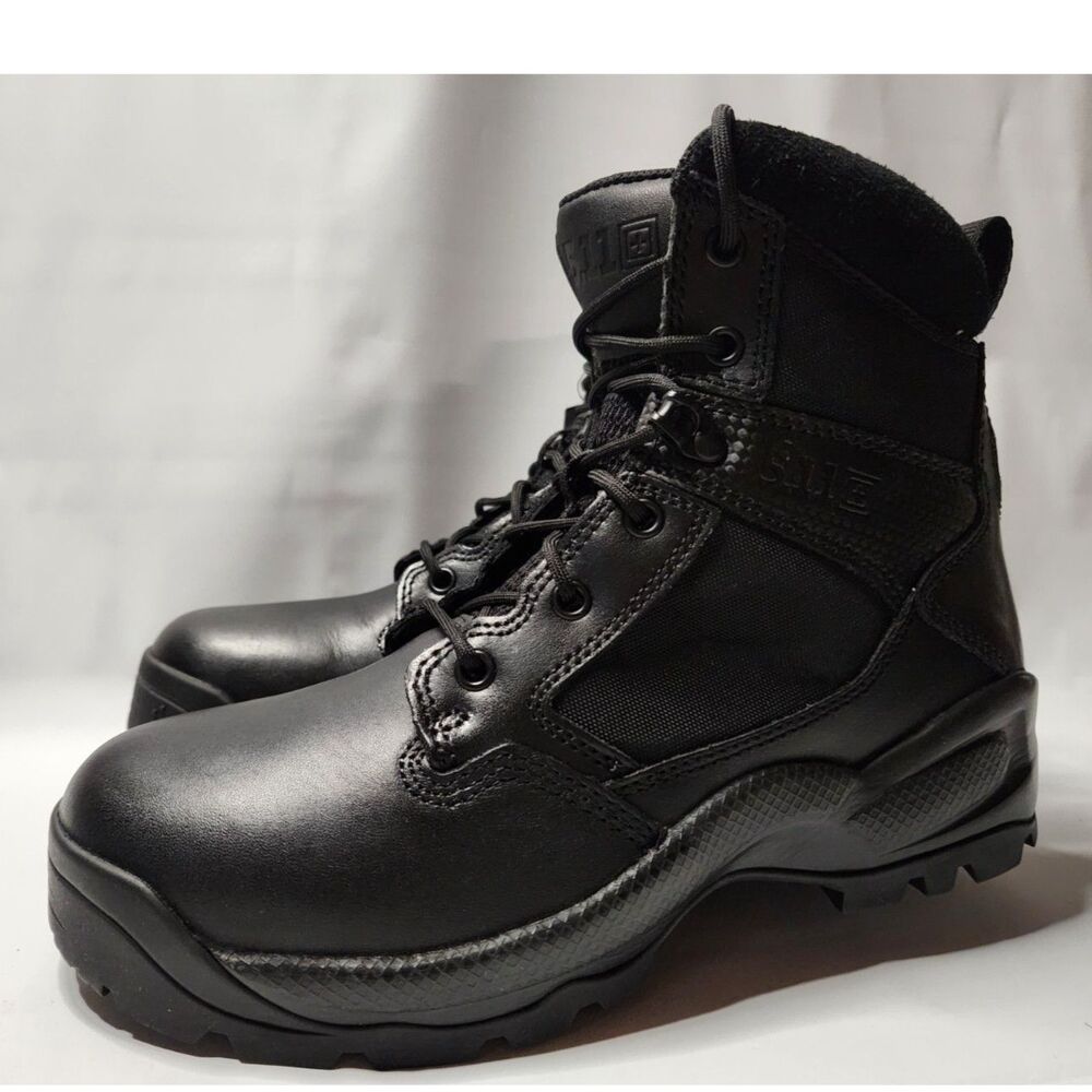 5.11 ATAC 2.0 6" Side‑Zip Tactical Boots Men's 8.5 Black